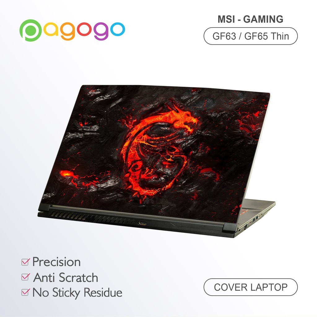 Garskin Stiker Laptop Msi GF63 GF65 Thin 9S 9SC 9SCSR 9SCXR 10S 10SC 10SCS 10SCSR 10SD 10SDR 10U 10U
