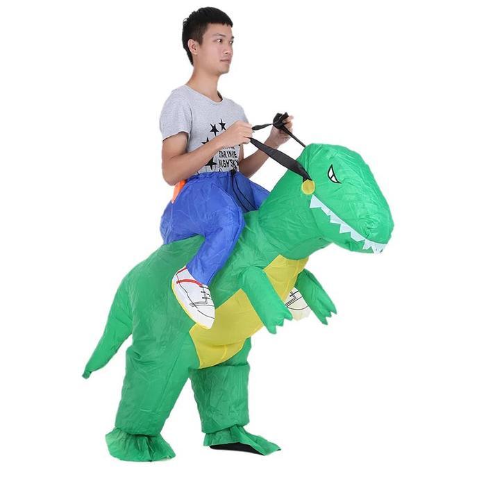 BEANABELL Kostum Dino Pesta Cosplay Halloween Dinosaurus Anak Dewasa Ultah Badut Lucu Ultah Inflatab