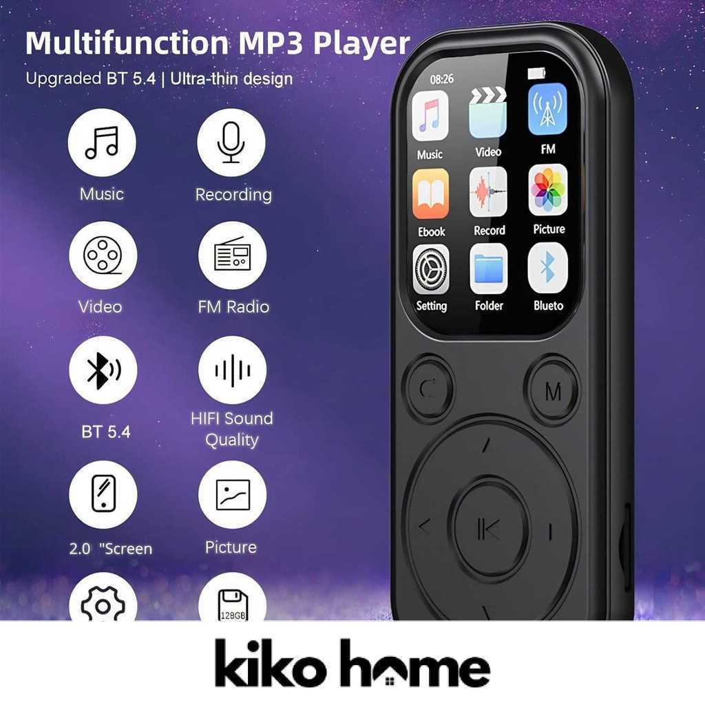MP3 Digital Audio Player HiFi Bluetooth MP4 2 Inch 210mAh - SD-09