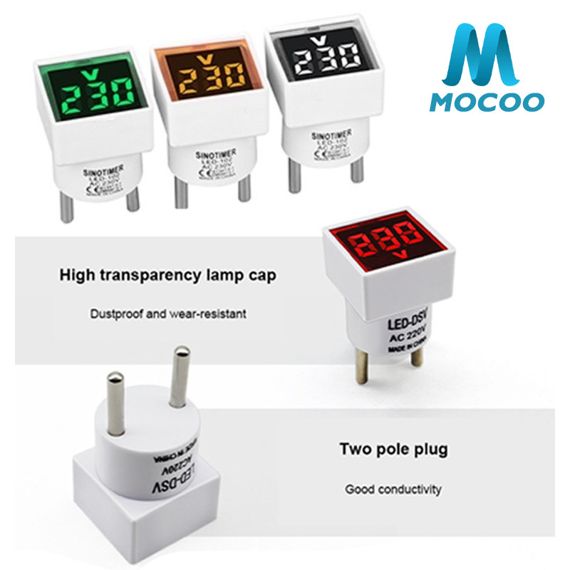 [COD] Alat Pengukur Voltase LIstrik Colok /  Volt Meter Tester / Voltmeter Colokan Digital Volt