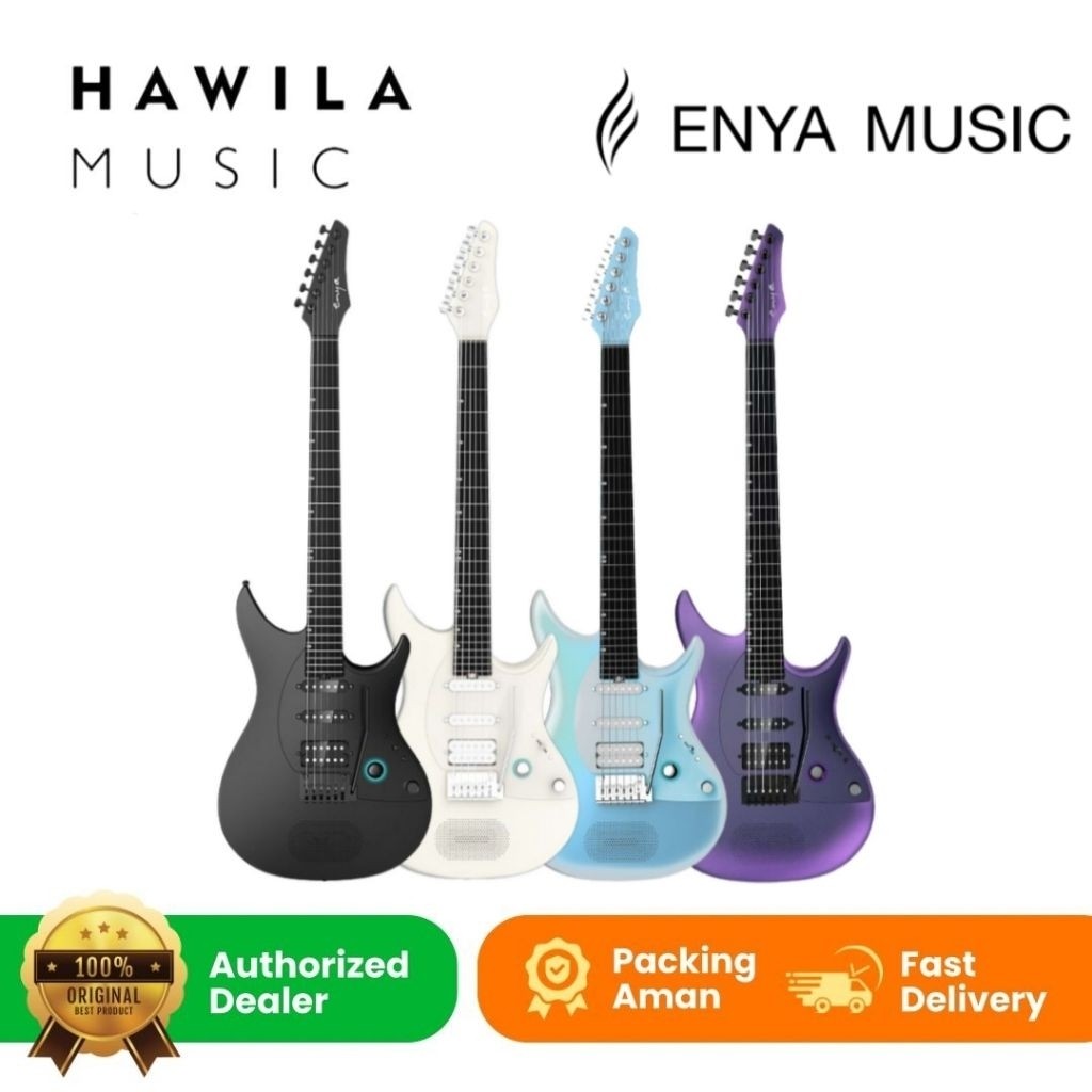 Gitar Enya Inspire Smart Guitar Electric Enya Inspire Plus Bag Plus Effect 24 Fret