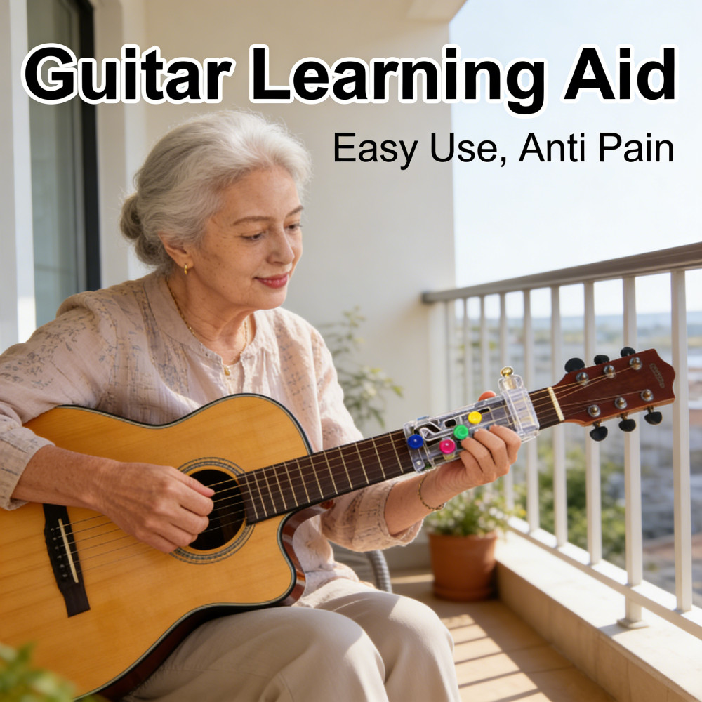 Guitar Learning Assistant Button Aid Chord Buddy Anti Pain Tombol Alat Bantu Pengajaran