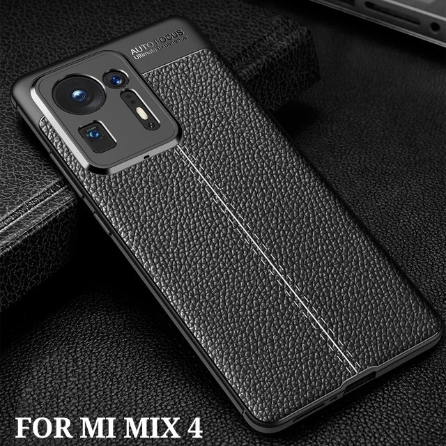 CASE XIAOMI MI MIX 4 AUTOFOCUS KULIT CASE CARBON LEATHER HIGH QUALITY