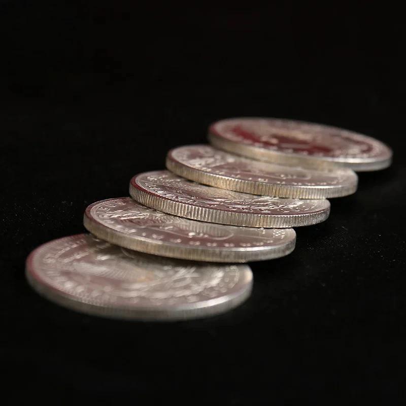 Walking Liberty Half Dollar Shell and Coin Set/Morgan Dollar Shell and Coin Set (4 Coins 1 Shell) By