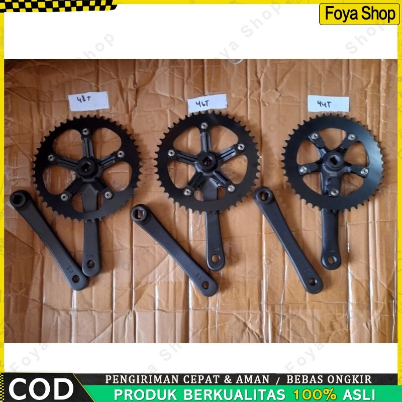 crankset bb kotak chainring 44t 46t 48t