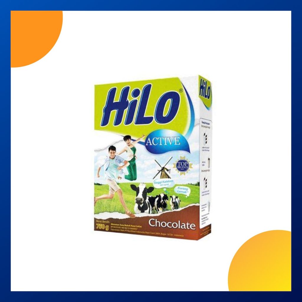 Hilo Active Susu Bubuk Rasa Cokelat 750 Gram Box