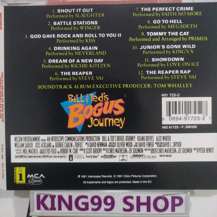 CD BILL & TED'S BOGUS JOURNEY OST. faith no more megadeth slaughter winger neverland richie kotzen s