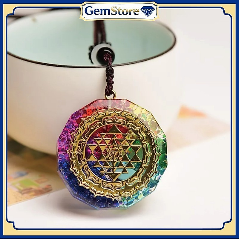 Liontin Scaler Energy Orgonite Untuk Perlindungan Energi & Kesehatan Kalung Pria Wanita
