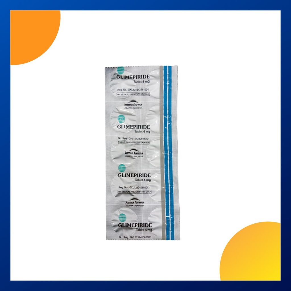 GLIMEPIRIDE GENERIK KF 4 MG 1 STRIP @ 10 TABLET
