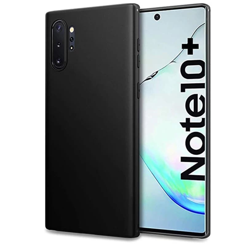 CASE SAMSUNG NOTE 10 PLUS SOFT BLACK DOFF SLIM FIT CASE #WSD