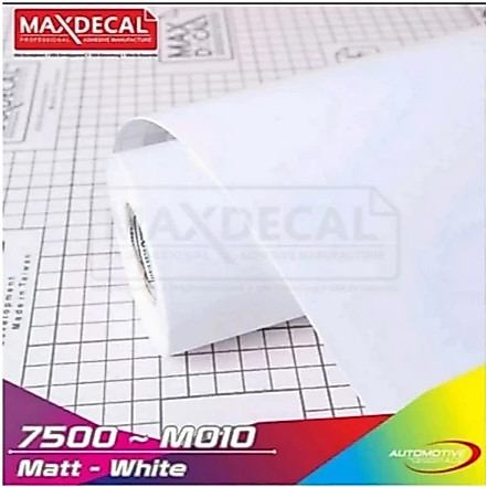 Stiker Skotlet Maxdecal Max Decal 7500 M010 Putih Doff