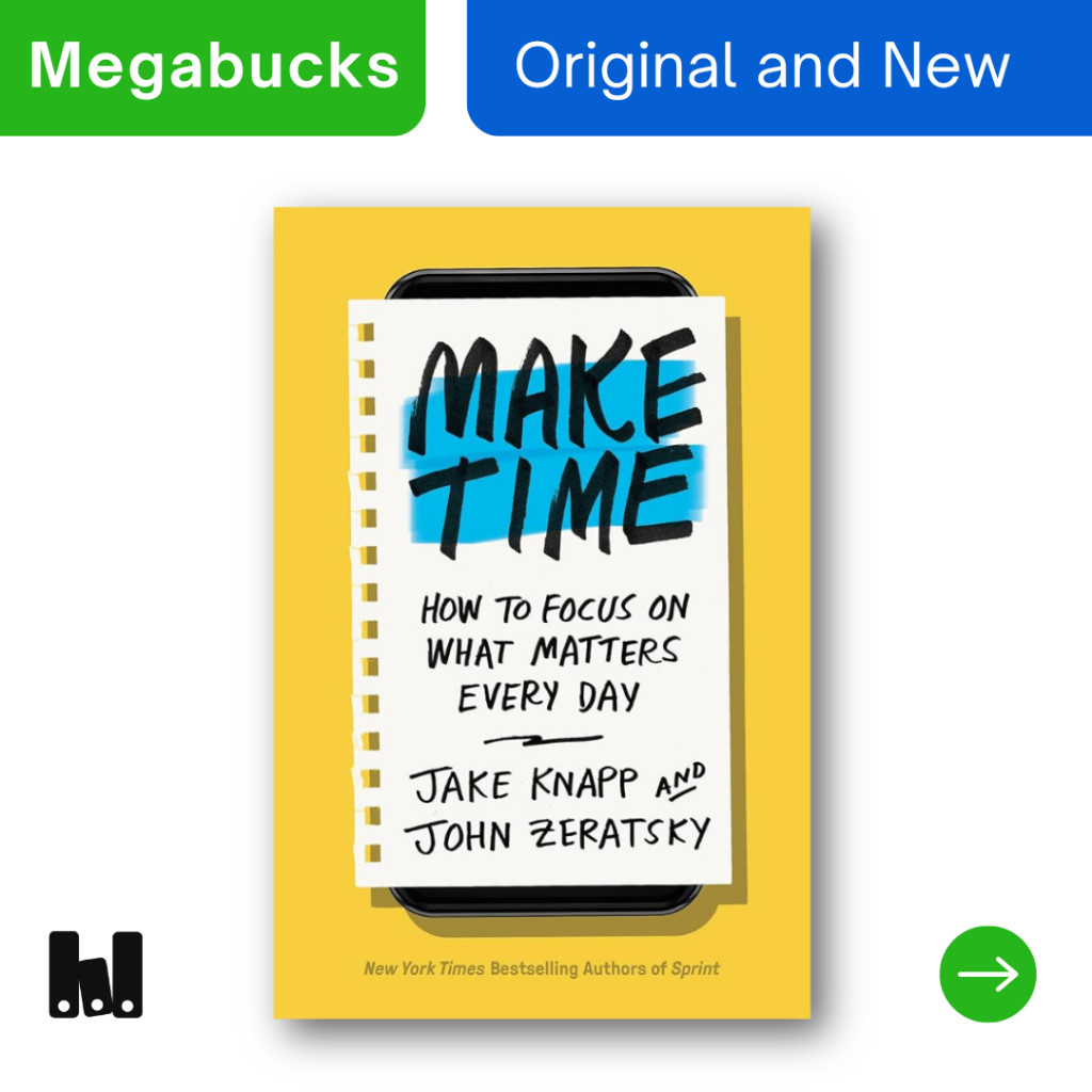 (Currency) Buku Import Make Time by Jake Knapp Original English     Berkualitas