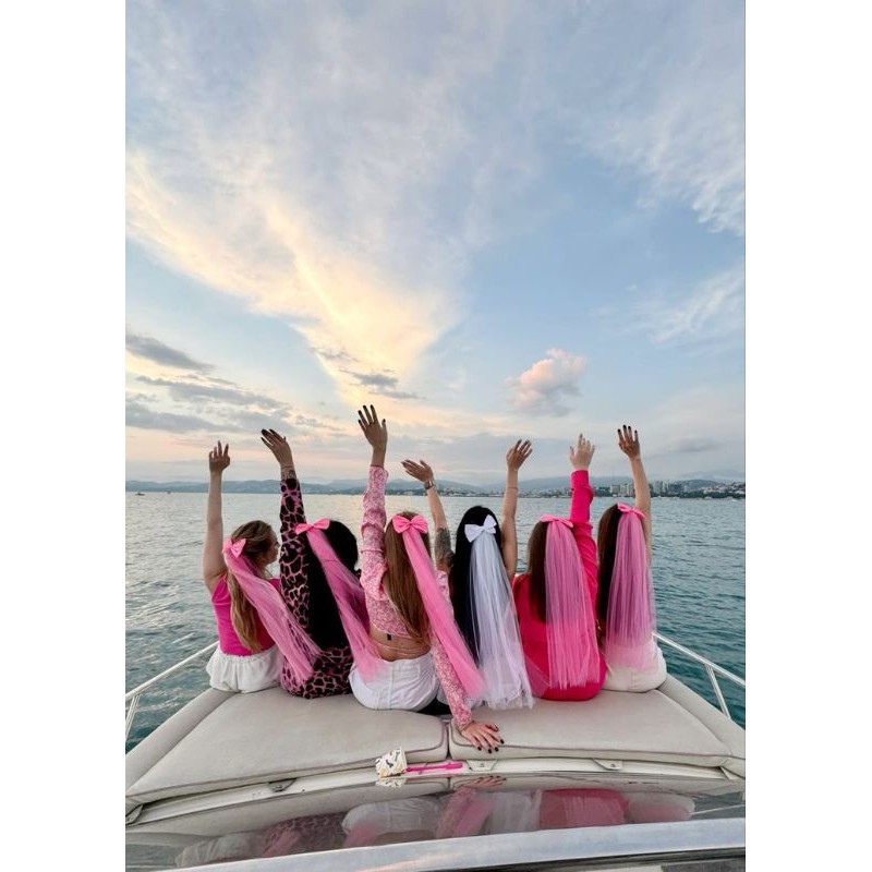 Set Bridal Shower Bride to Be Accesories Aksesoris Pesta Bridal Calon Pengantin PINK NB827