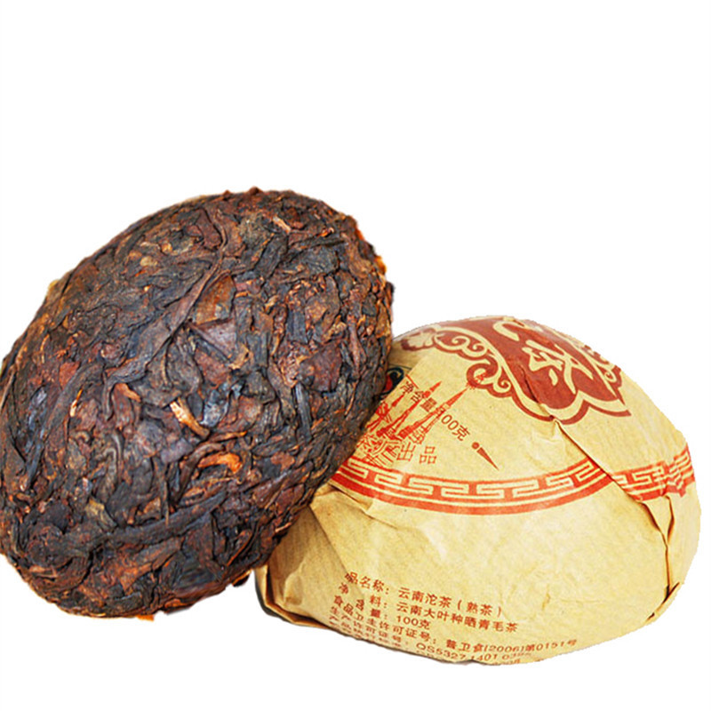 Teh Pu-erh Matang Yunnan Pohon Tua 100g | Tuocha Herbal Penambah Energi Premium Tradisional China
