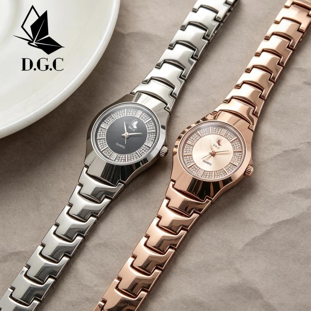 DGC G256 Jam Tangan Wanita Elegan Rantai Analog Mewah Tampilan Classy Korean Fashion dgc jam tangan