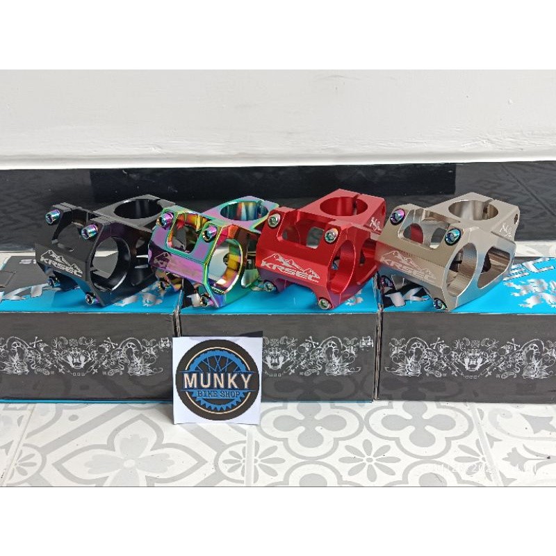 Foto Stem pendek 45mm KRSEC 31.8 x 45 mm clamp oversize 31.8mm alloy sepedaMtb