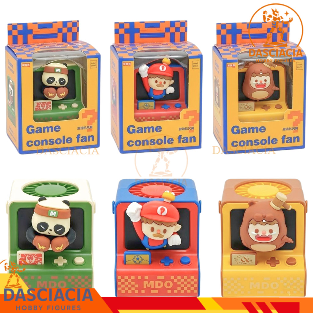 Kipas Angin Mini Game Console Portable Rechargeable USB Bisa Digantung di Leher
