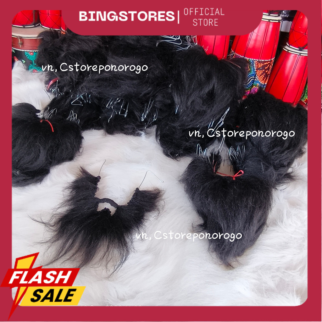 JENGGOT WAROK HARGA GROSIR /wok warok / kumis buatan / jenggot buatan / barongan / reog / pecut / ca