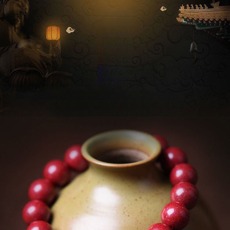 Gelang cinnabar untuk pria dan wanita, gelang cinnabar.