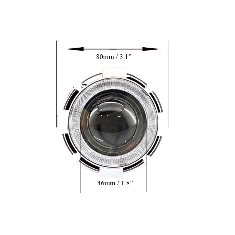 Lampu Vahid AES Projector Motor HID Projie Bulat Super Mini MH1