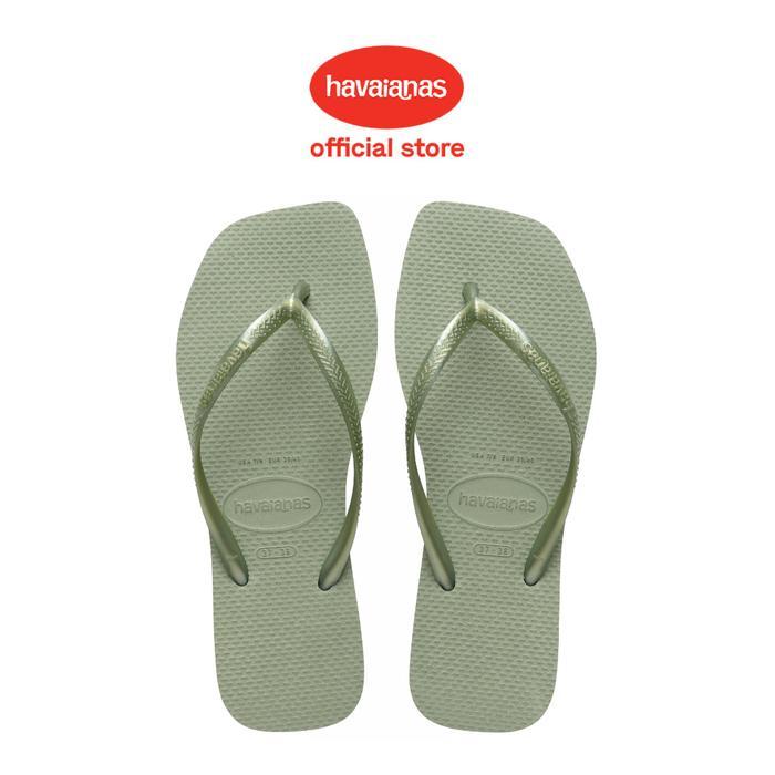 Havaianas 1156 Slim Square - Smoke Green - Sandal Wanita - 33/34