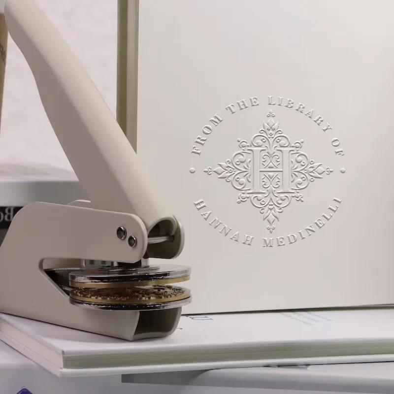 Custom Embosser Stamp,From the Library Embosser,Personalized Book Embosser Stamps,Custom Logo,Magic 