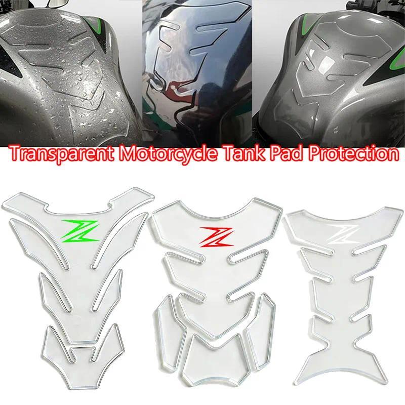 For Kawasaki Z250 Z300 Z650 Z750 Z800 Z900 Z1000 Tankpad Transparent Resin Oil Fuel Gas Tank Pad Tan
