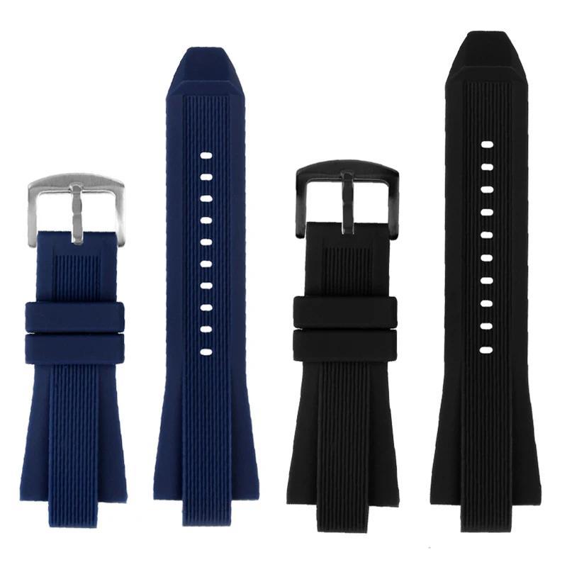 Rubber Watband For MK Wat Series MK8184 MK8152 MK9020 MK8730 MK8761 8295 8296 Convex Silicone Mens S