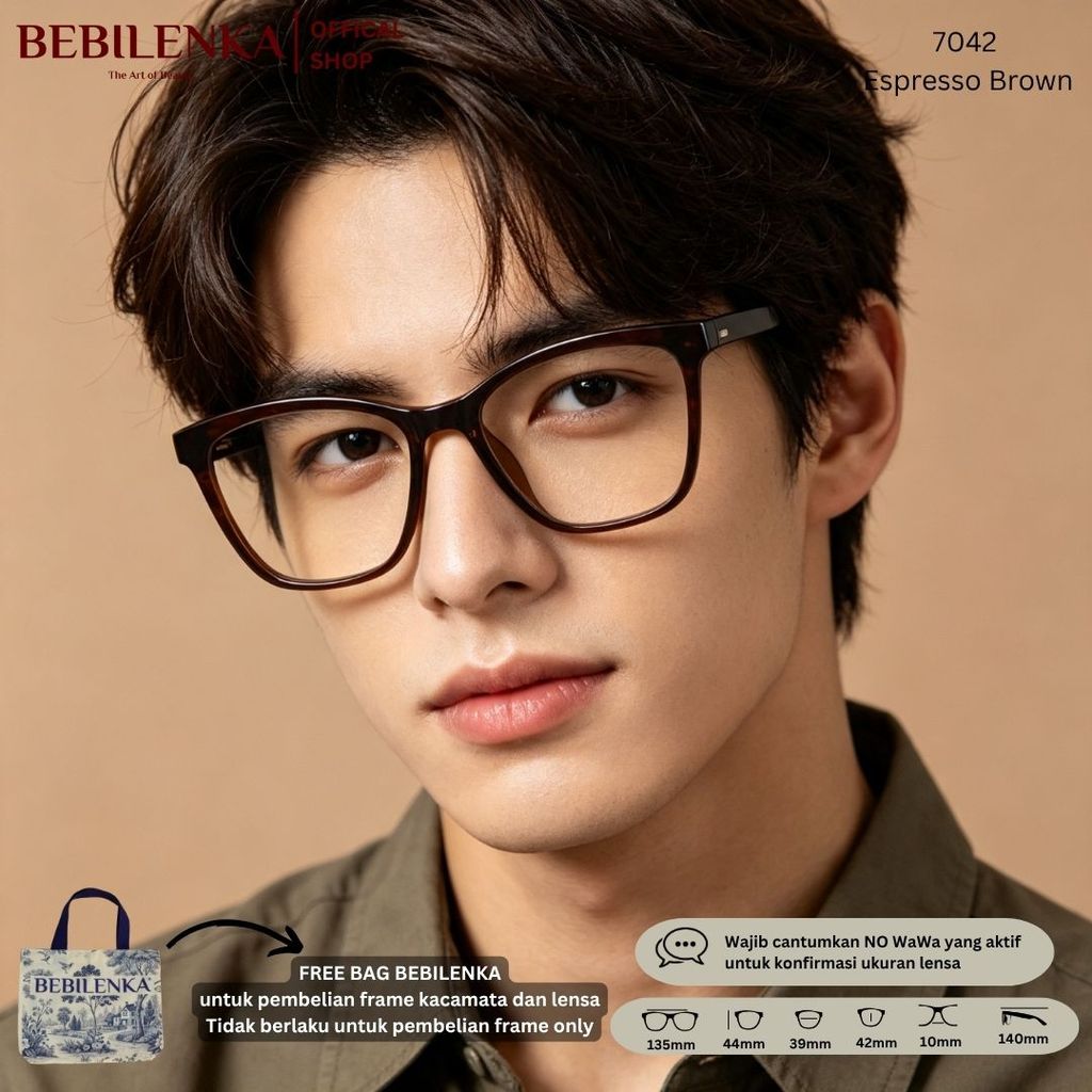 Kacamata Bebilenka Kode 2477 - 7042 Free Bag Bebilenka Tas Kacamata Korea Kotak Kacamata Gaya, Kacam