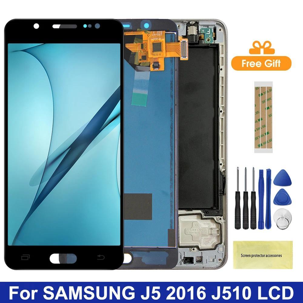 LCD For Samsung J5 2016 LCD Brightness Adjustbale LCD For Samsung Galaxy J5 2016 SM-J510F J510M J510