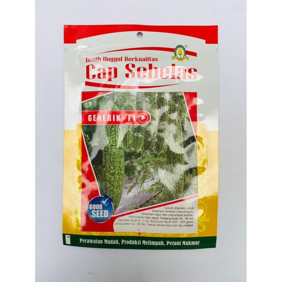 [Stok Baru] Benih Pare Paria GENERIK F1 isi kemasan 10gr dari Cap Sebelas