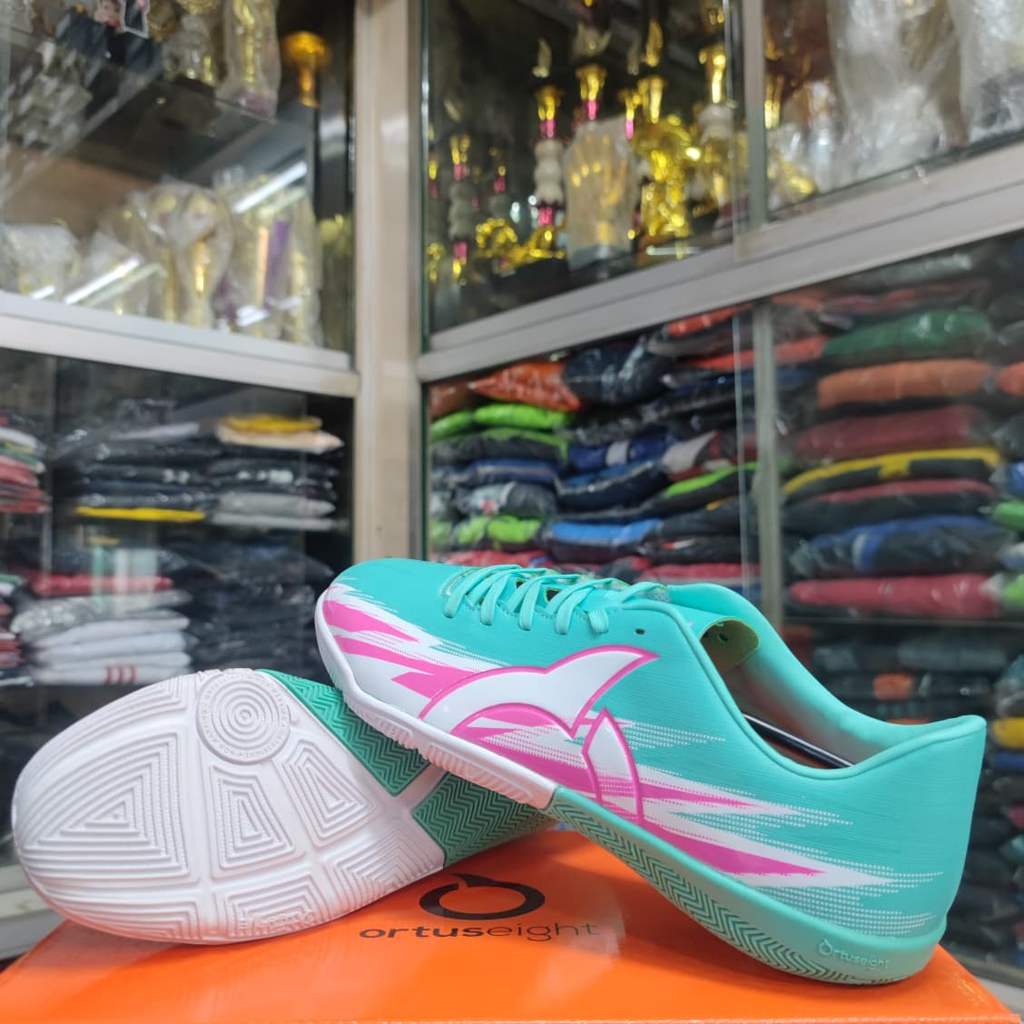 Sepatu Futsal Ortuseight Spark IN Aqua Pink