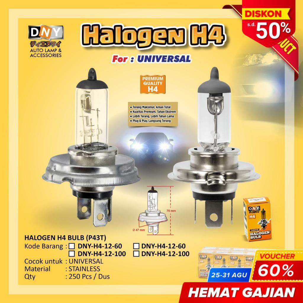 LAMPU DEPAN MOBIL UNIVERSAL BOHLAM H4 BOHLAM HALOGEN