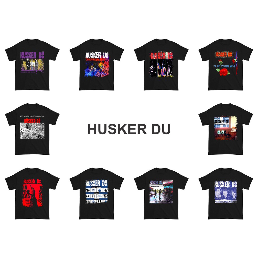 Kaos Husker Du Band Music | Baju Husker Du Band Musik | T-Shirt Vintage Band | Kaos Pria dan Wanita