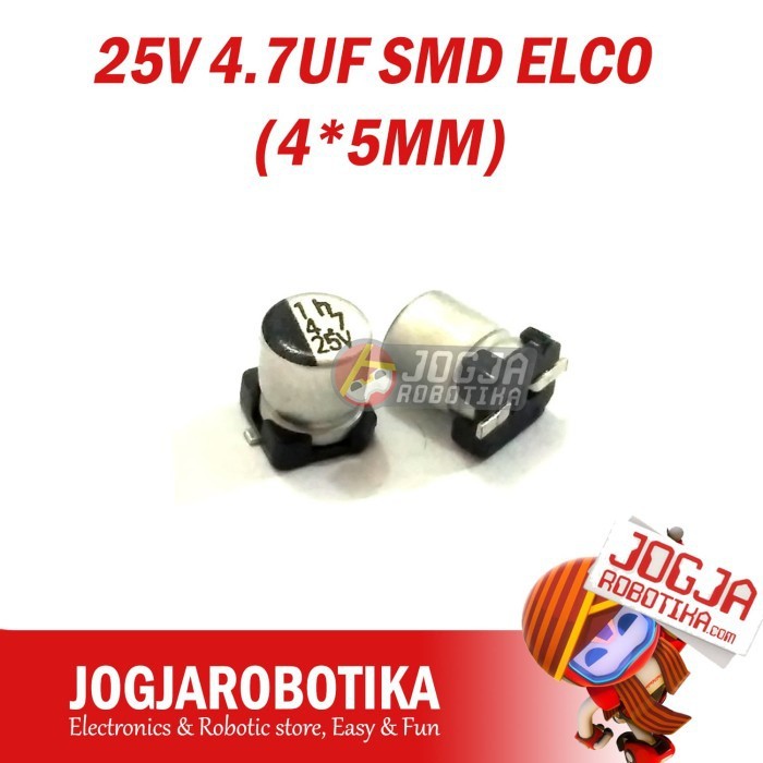 25V 4.7UF SMD ELCO (4*5.4MM)