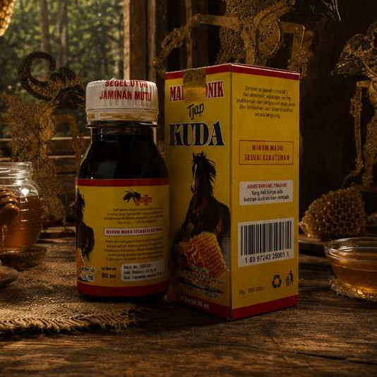 madu kemasan botol | MADU KUNING Kuda Majun Tap Kuda botol kaca isi 60ML