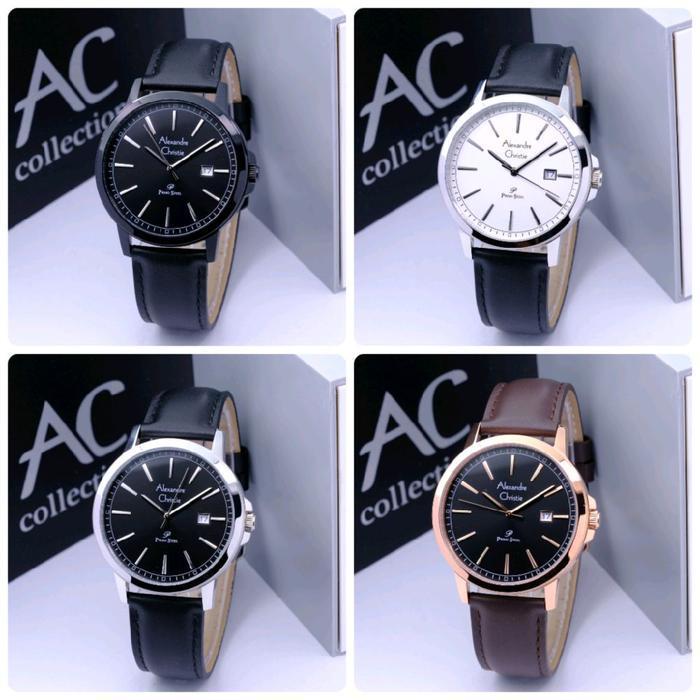 ALEXANDRE CHRISTI AC 1014 / AC1014 LEATHER. JAM TANGAN PRIA ORIGINAL Watches