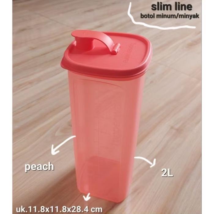 SLIM LINE 2liter 1pcs botol minum tupperware ukuran 2liter/ slimline 2L TUPPERWARE - Slim line 2L pe