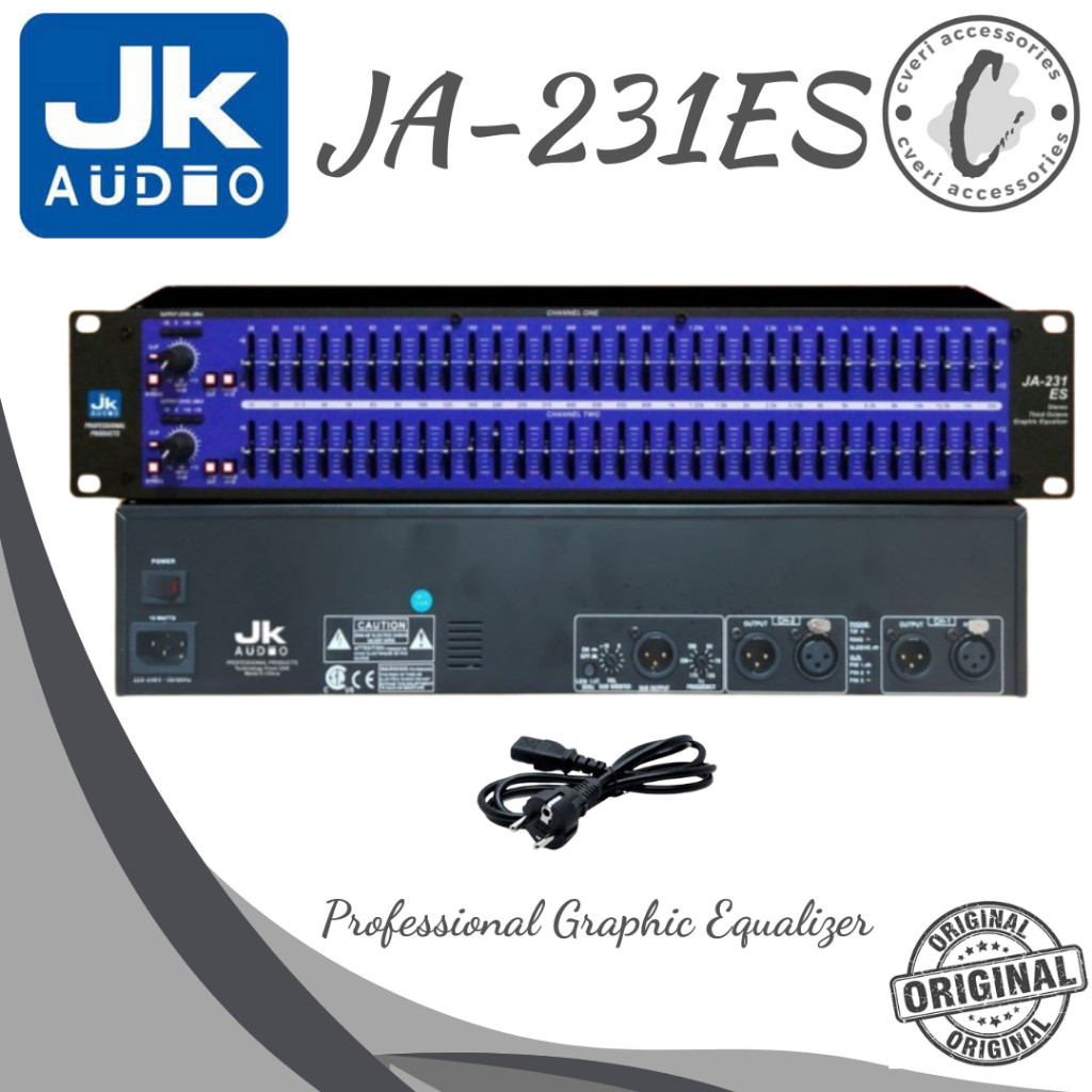 Jk Audio JA-231 ES 2-Series Graphic Equalizer Original JA231ES