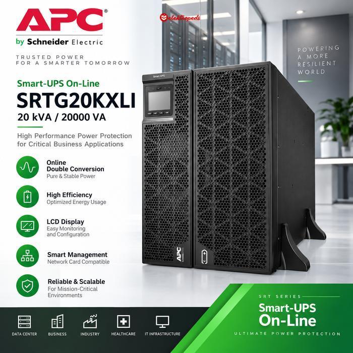APC SRTG20KXLI UPS ONLINE 20KVA 20000va Smart Rackmount - UPS APC UPS APC