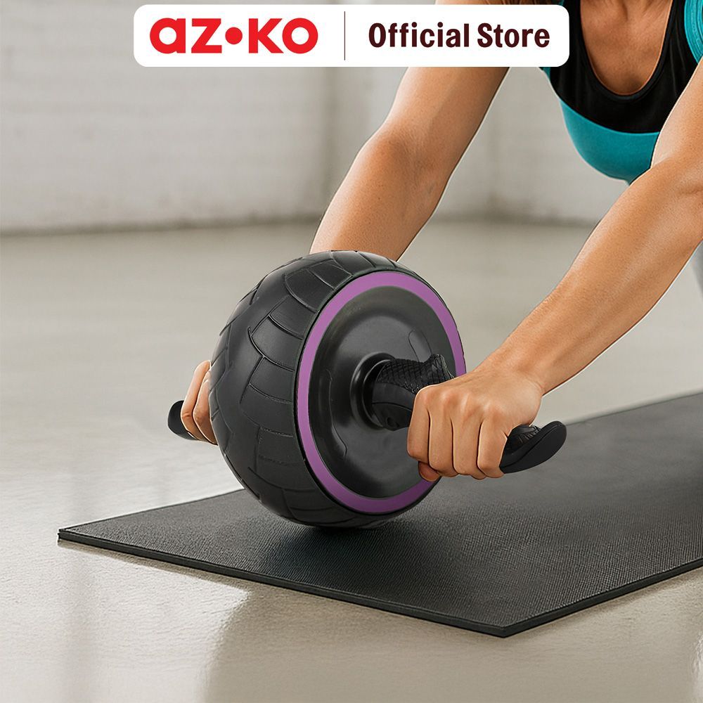 azko Kinetic Abdominal Roller Exercise Alat Roll Perut