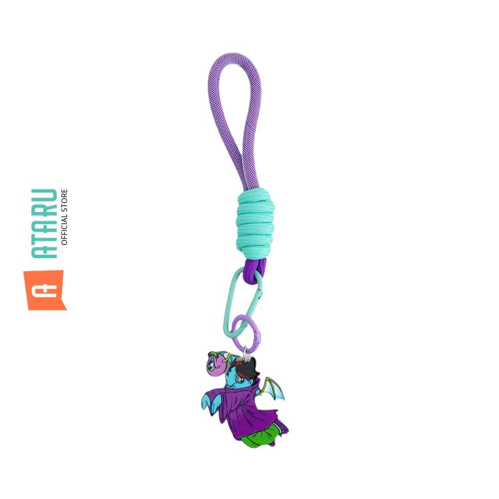 Ataru Fashion Gantungan Kunci Akrilik Dengan Strap Muklay Keychain Key Ring Gantungan Tas Kunci Bag 