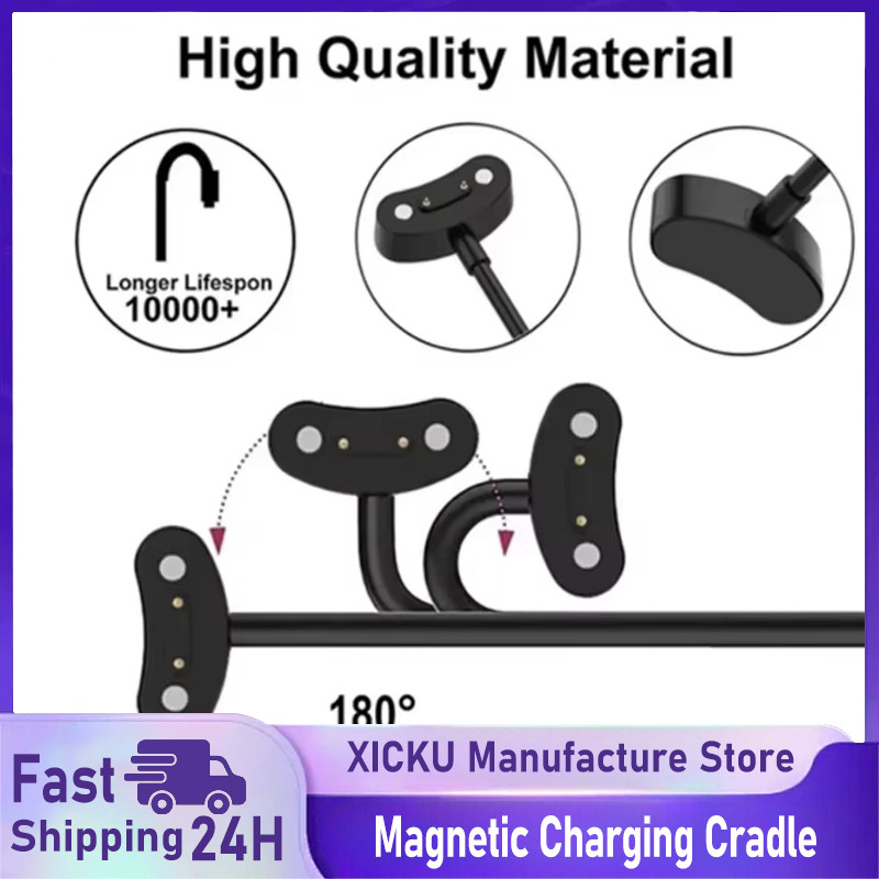 USB Charging Cable Magnetic Charger For Ticwatch Pro 5 / Pro X / Pro 3 Ultra GPS / Pro 3 GPS / E3 Re