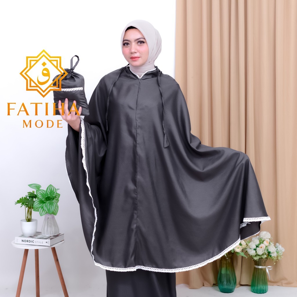Mukena Traveling Dewasa Jumbo - Adem, Ringan, Model Terbaru Free Pouch Serut Murah