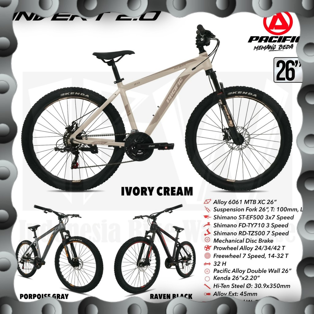 IBW - Sepeda MTB PACIFIC INVERT 2.0 Uk 26"