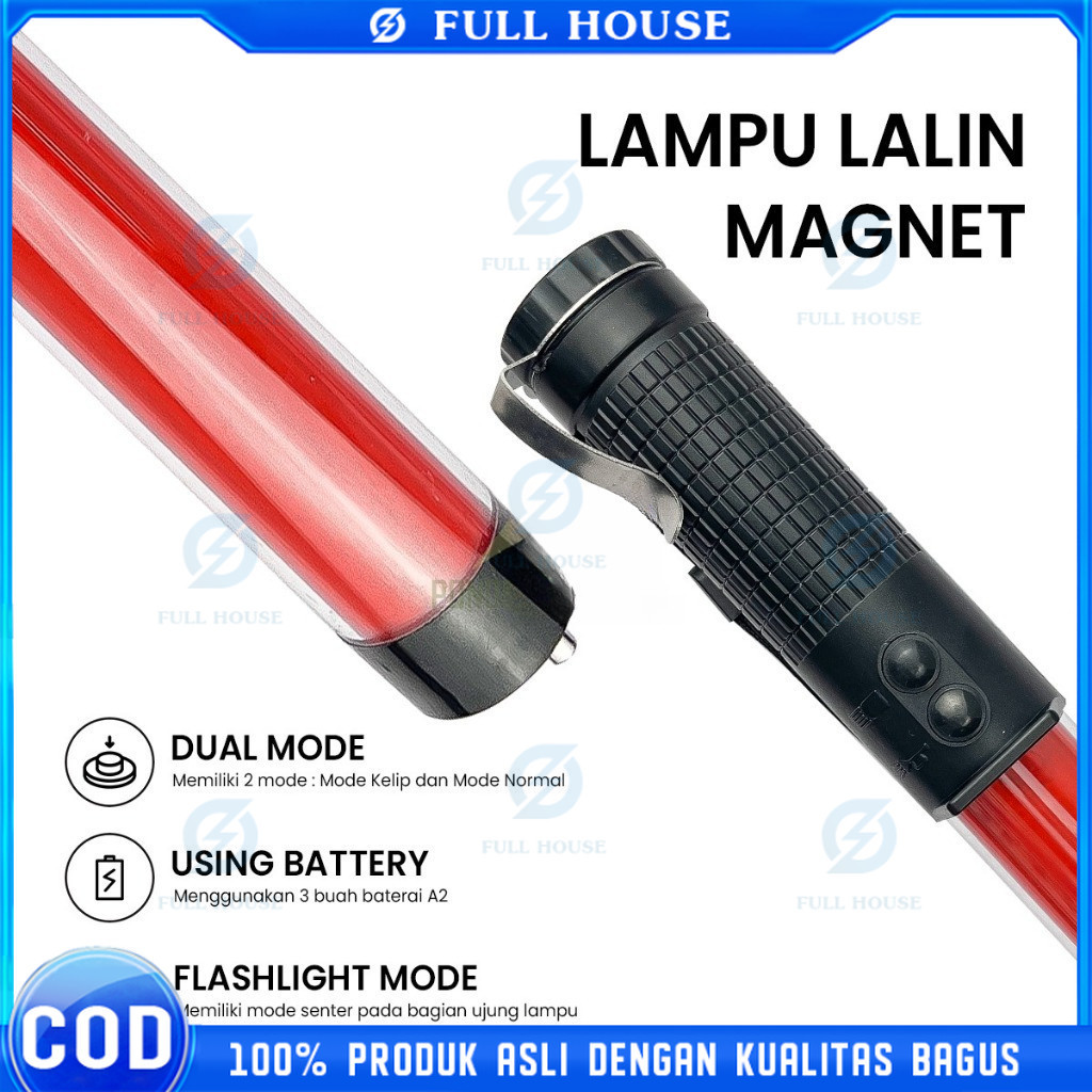 Full House Lampu Lalin Magnet Senter Lalin Parkir Security Parkir Lampu Lalu Lintas Security Polisi