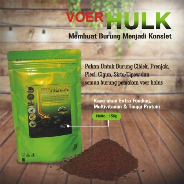 Pakan pur halus khusus ciblek Voer hulk
