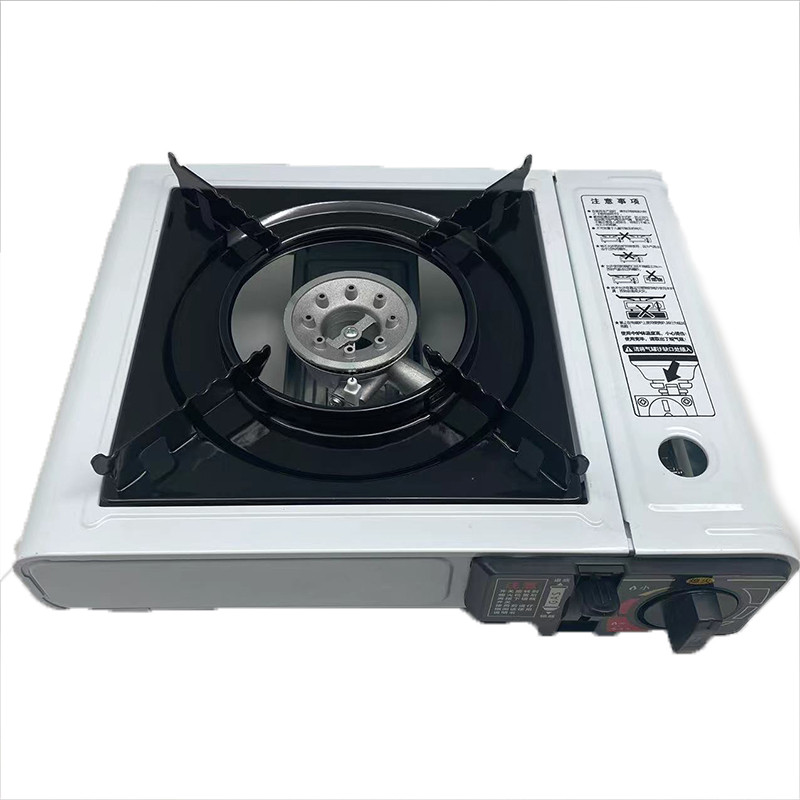 Portable Outdoor Gas Stove, Box Type Butane Liquefied Gas Dual Purpose, Stainless Steel Burner Cooki