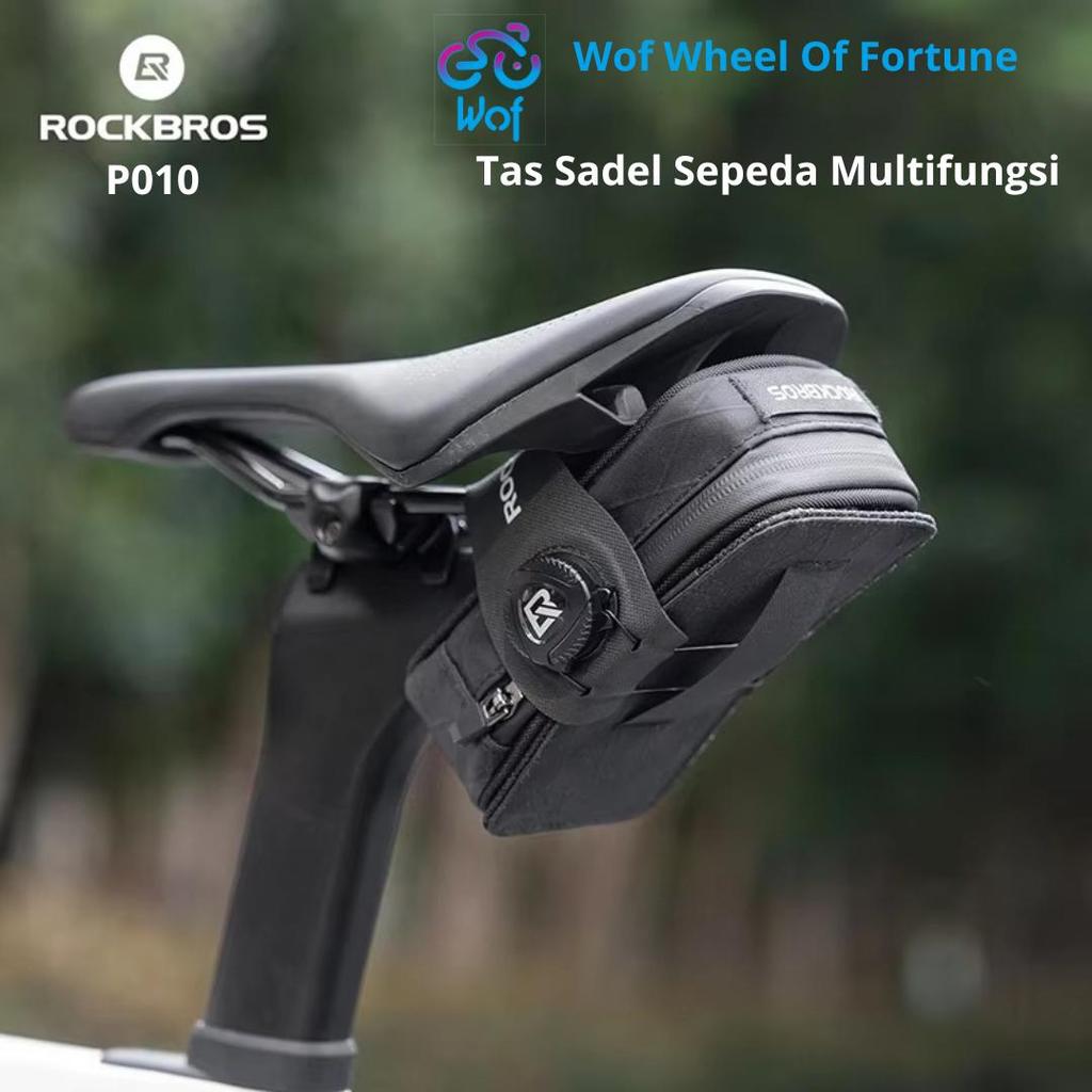 Promo ROCKBROS P010 Tas Sadel Belakang Sepeda Gunung Balap Multifungsi Portabel dengan Pengunci