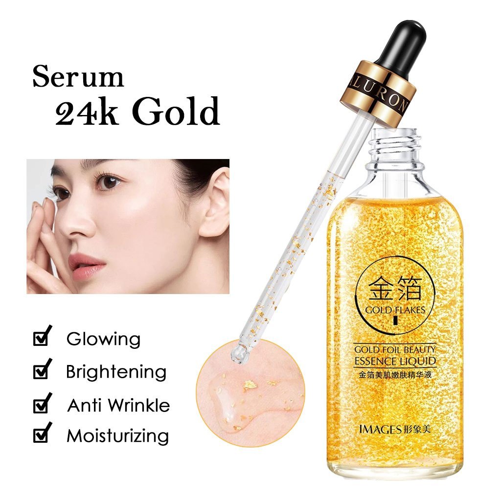 Images Serum Gold Foil Essence Whitening Serum Penghilang Flek Hitam Membandel di Wajah Best Seller